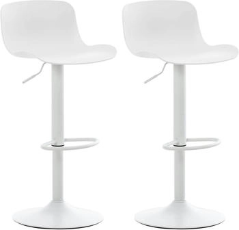 CLP 2er Set Barhocker Almada wei&szlig; (312926)