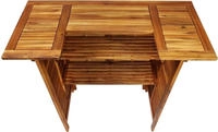 vidaXL Bartisch 110x50x105 cm Massivholz Akazie