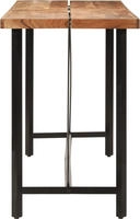 vidaXL Bartisch 180x70x107 cm Massivholz Akazie und Eisen