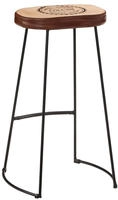 vidaXL Barhocker 2 Stk. Dunkelbraun 44x37,5x78 cm