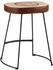 vidaXL Barhocker 2 Stk. Dunkelbraun 40x29,5x53 cm (358929)