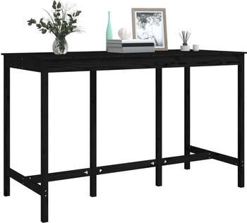 vidaXL Bartisch Schwarz 180x80x110 cm Kiefer (822166) vidaXL Bartisch Schwarz 180x80x110 cm Kiefer (822166)