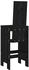 vidaXL Barhocker 2 Stk. Schwarz 40x42x120 cm Kiefer (825356)