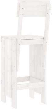 vidaXL Barhocker 2 Stk. Wei&szlig; 40x48,5x115,5 cm Kiefer (825360)