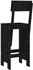 vidaXL Barhocker 2 Stk. Schwarz 40x48,5x115,5cm Kiefer (825363)