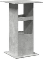vidaXL Bartisch mit Ablagen Betongrau 60x60x102 cm Holzwerkstoff