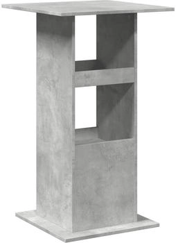 vidaXL Bartisch mit Ablagen Betongrau 60x60x102 cm (854331)