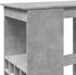 vidaXL Bartisch mit Regal Betongrau 90x47,5x103,5 cm (854340)