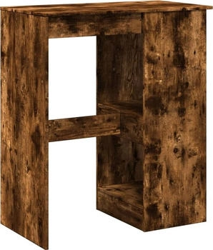 vidaXL Bartisch mit Regal R&auml;uchereiche 90x47,5x103,5 cm (854341)