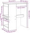 vidaXL Bartisch mit Regal Räuchereiche 90x47,5x103,5 cm (854341)