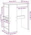 vidaXL Bartisch mit Regal Altholz-Optik 90x47,5x103,5 cm (854344)
