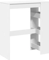 vidaXL Bartisch mit Regal Wei&szlig; 90x40x103,5 cm Holzwerkstoff