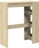 vidaXL Bartisch mit Regal Sonoma-Eiche 90x40x103,5 cm (854375)