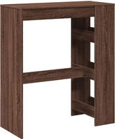 vidaXL Bartisch mit Regal Braun Eiche 90x40x103,5 cm Holzwerkstoff