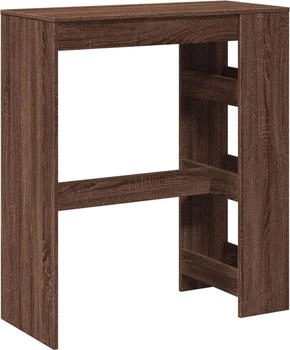 vidaXL Bartisch mit Regal Braun Eiche 90x40x103,5 cm (854379)