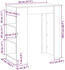 vidaXL Bartisch mit Regal Sonoma-Eiche 95x47x103,5 cm (854384)