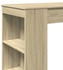 vidaXL Bartisch mit Regal Sonoma-Eiche 95x47x103,5 cm (854384)