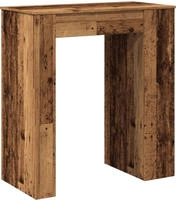 Bartisch Mit Regal Altholz-optik 95x47x103,5 Cm Holzwerkstoff Vidaxl