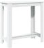vidaXL Bartisch Weiß 102x50x103,5 cm (854409)