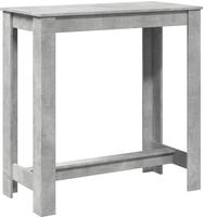 vidaXL Bartisch Betongrau 102x50x103,5 cm Holzwerkstoff