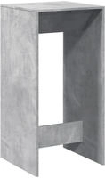 vidaXL Bartisch Betongrau 51x50x103,5 cm Holzwerkstoff