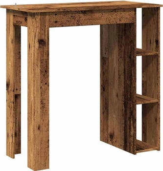 vidaXL Bartisch mit Regal Altholz-Optik 102x50x103,5 cm (856760)
