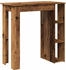 vidaXL Bartisch mit Regal Altholz-Optik 102x50x103,5 cm (856760)