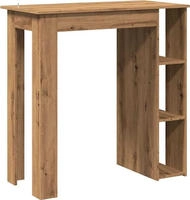 vidaXL Bartisch mit Regal Artisan-Eiche 102x50x103,5 cm Holzwerkstoff