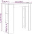 vidaXL Bartisch mit Regal Artisan-Eiche 102x50x103,5 cm (856761)