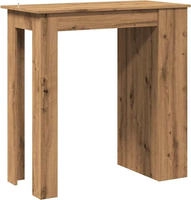 vidaXL Bartisch mit Regal Artisan-Eiche 102x50x103,5 cm
