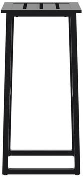 vidaXL Barhocker 2 Stk. Schwarz 38x38x80 cm Pulverbeschichteter Stahl (4009265)