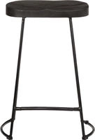 vidaXL Barhocker 2 Stk. Schwarz 45x40x62 cm Mango Massivholz