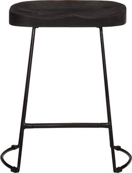 vidaXL Barhocker 2 Stk. Schwarz 46x38x52 cm Mango (4013529)