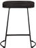 vidaXL Barhocker 2 Stk. Schwarz 46x38x52 cm Mango (4013529)