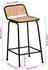 vidaXL Barhocker 2 Stk. 46x35,5x80 cm Raues Mango (4013530)
