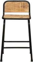vidaXL Barhocker 2 Stk. 46x35,5x70 cm Raues Mango Massivholz