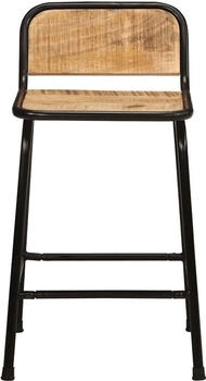 vidaXL Barhocker 2 Stk. 46x35,5x70 cm Raues Mango (4013534)