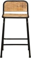 vidaXL Barhocker 4 Stk. 46x35,5x70 cm Raues Mango Massivholz