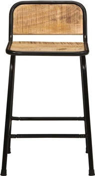 vidaXL Barhocker 4 Stk. 46x35,5x70 cm Raues Mango (4013535)