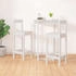 vidaXL Barstühle 2 Stk. Weiß 40x41,5x112 cm Kiefer (822143)
