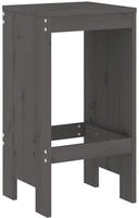 vidaXL Barhocker 2 Stk. Grau 40x36x75 cm Massivholz Kiefer
