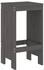 vidaXL Barhocker 2 Stk. Grau 40x36x75 cm Kiefer (825347)