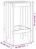 vidaXL Barhocker 2 Stk. Grau 40x36x75 cm Kiefer (825347)