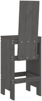 vidaXL Barhocker 2 Stk. Grau 40x42x120 cm Massivholz Kiefer