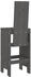 vidaXL Barhocker 2 Stk. Grau 40x42x120 cm Kiefer (825354)