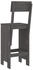 vidaXL Barhocker 2 Stk. Grau 40x48,5x115,5 cm Kiefer (825361)