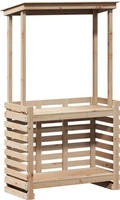vidaXL Gartenbar mit Dach 112,5x57x195,5 cm Massivholz Kiefer