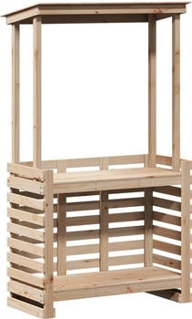 vidaXL Gartenbar mit Dach 112,5x57x195,5 cm Kiefer (832534)