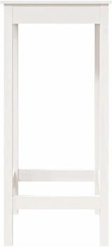 vidaXL Bartisch Wei&szlig; 50x50x110 cm Kiefer (833264)