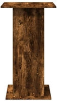 vidaXL Bartisch mit Ablagen R&auml;uchereiche 60x60x102 cm Holzwerkstoff
